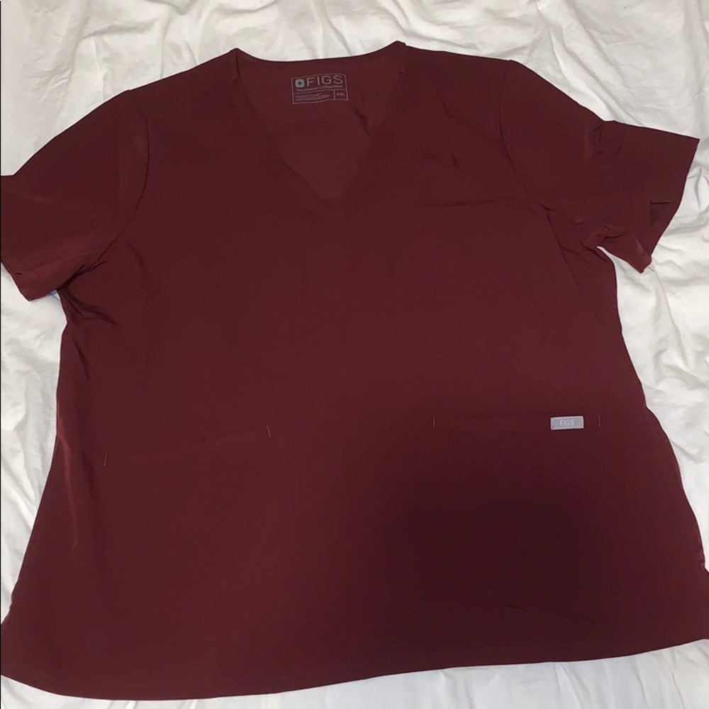 FIGS Burgundy top